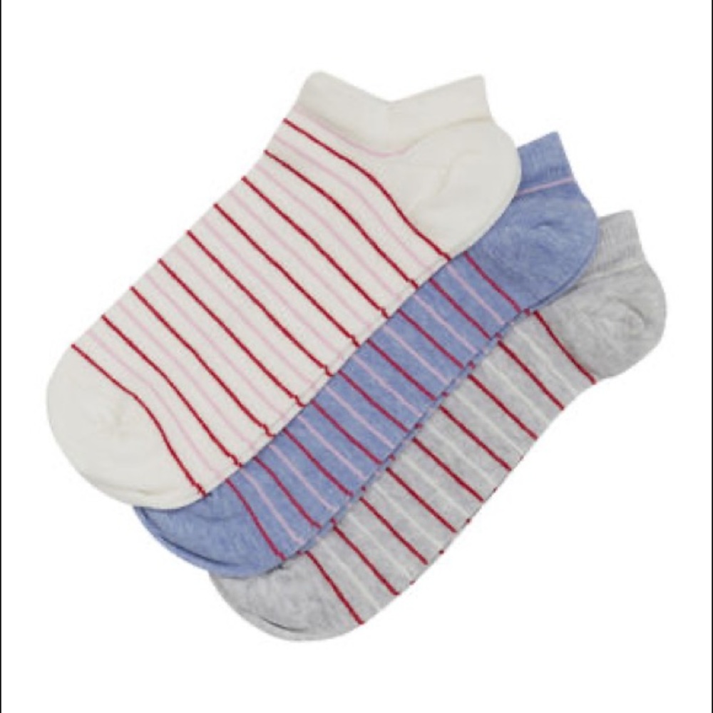 NWT Long Tall Sally 3-pair cotton trainer socks